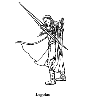 A coloring page of the lord of the rings